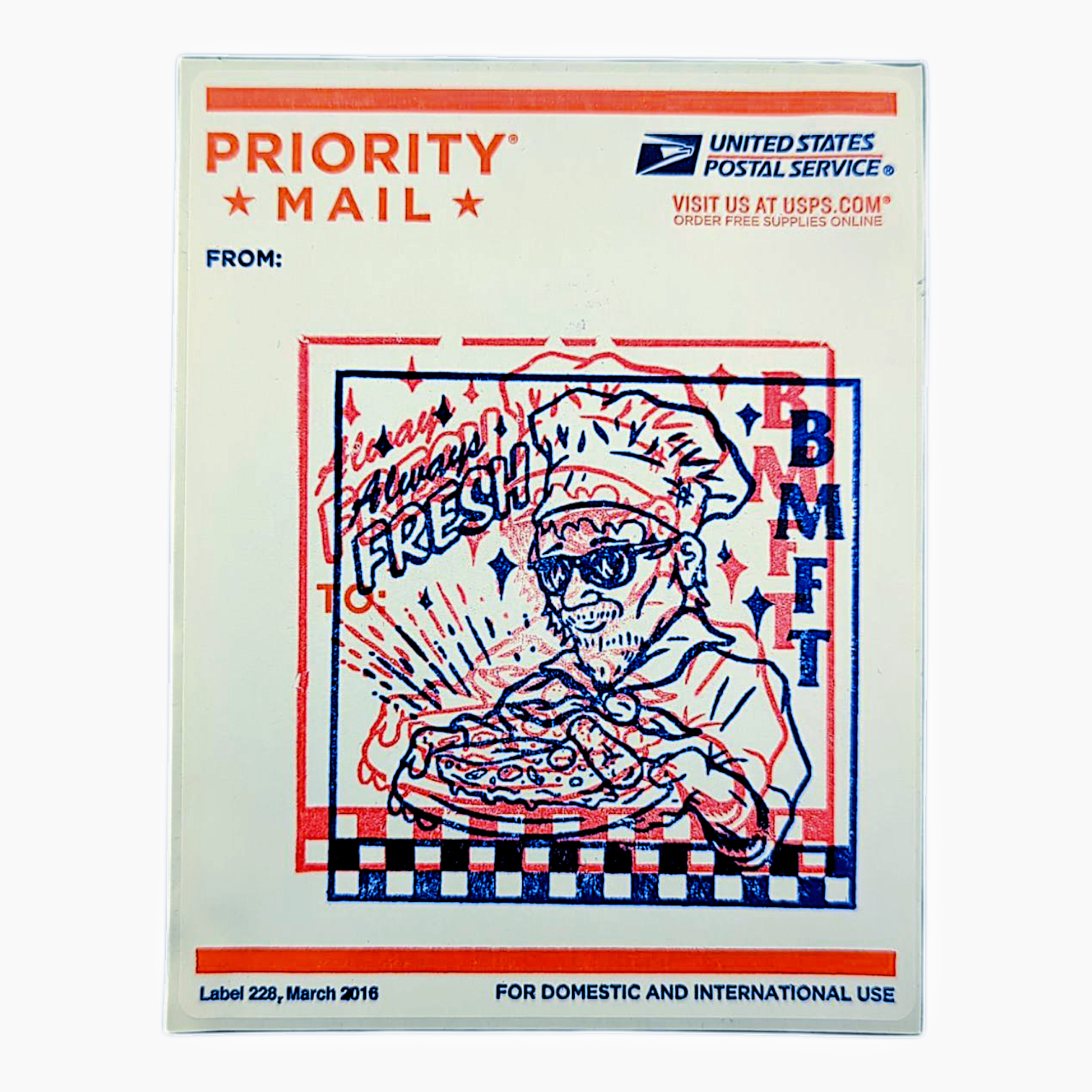 BMFT Always Fresh Red & Blue Sticker