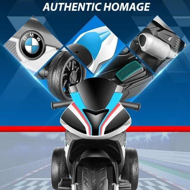 BMW 12V Battery Powered Ride on Motorcycle for Kids with Headlight - Perfect Gift