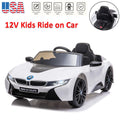 BMW I8 12V Kids Ride on Car with Remote Control and MP3 Player - Electric Vehicle Toy