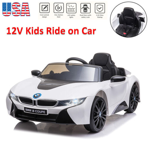 BMW I8 12V Kids Ride on Car with Remote Control and MP3 Player - Electric Vehicle Toy