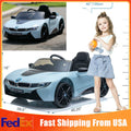BMW I8 Electric Blue Kids Ride-On Car with Remote Control - Perfect for Christmas!