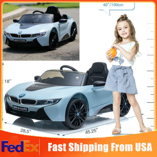 BMW I8 Electric Blue Kids Ride-On Car with Remote Control - Perfect for Christmas!