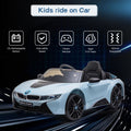 BMW i8 Kids Ride On Car with Remote Control, MP3 Player, and LED Lights - 12V Battery Powered
