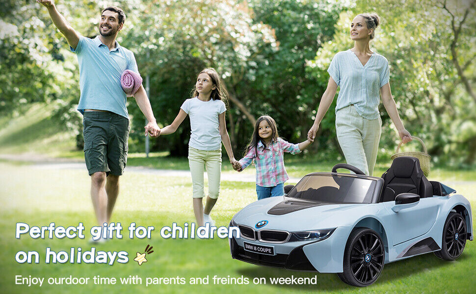 BMW I8 Licensed Electric Ride-On Car for Kids with Remote Control - 12V Powered Vehicle