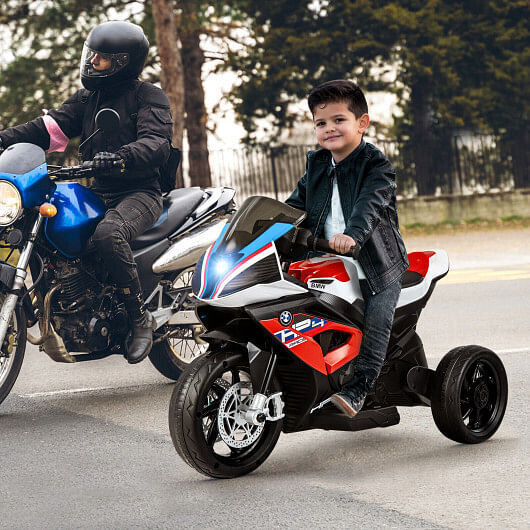 BMW Kids Motorcycle Ride-On Toy for Ages 3-8 - Red
