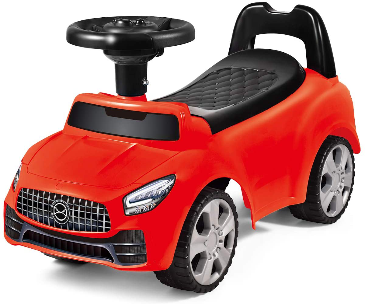 Carrito de Empuje para Niños con Bocina y Almacenamiento Musical