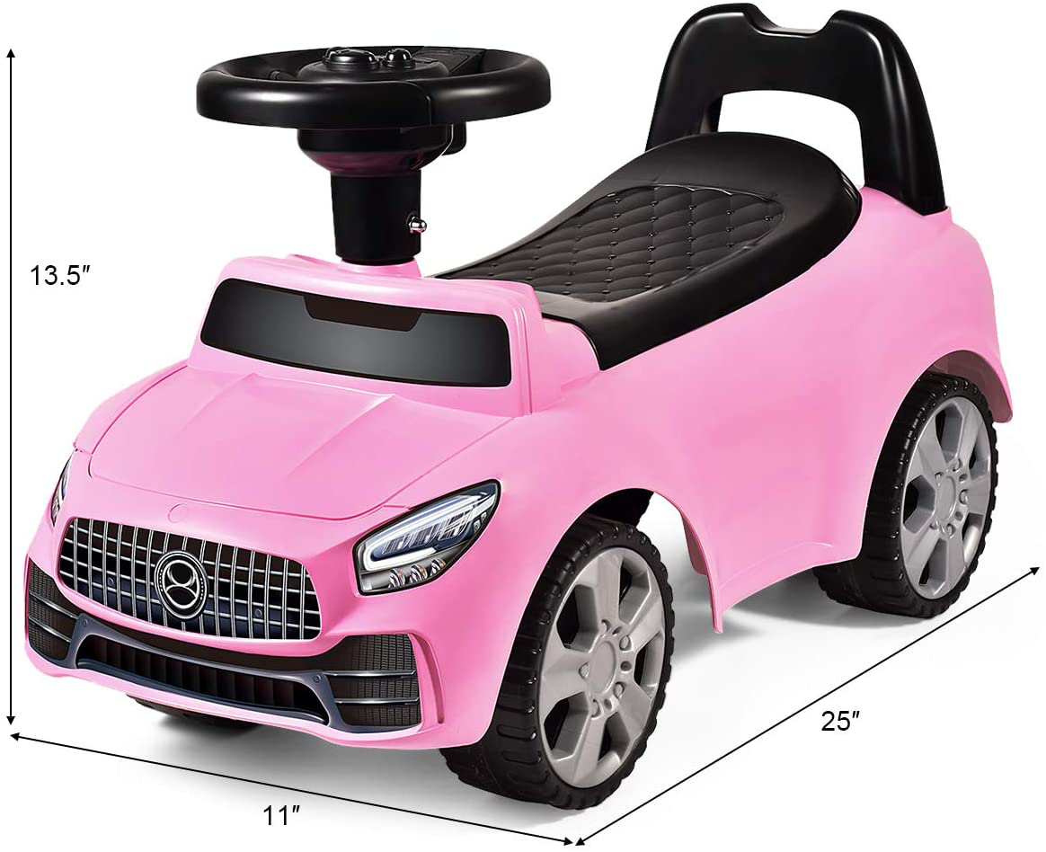 Carrito de Empuje para Niños con Bocina y Almacenamiento Musical