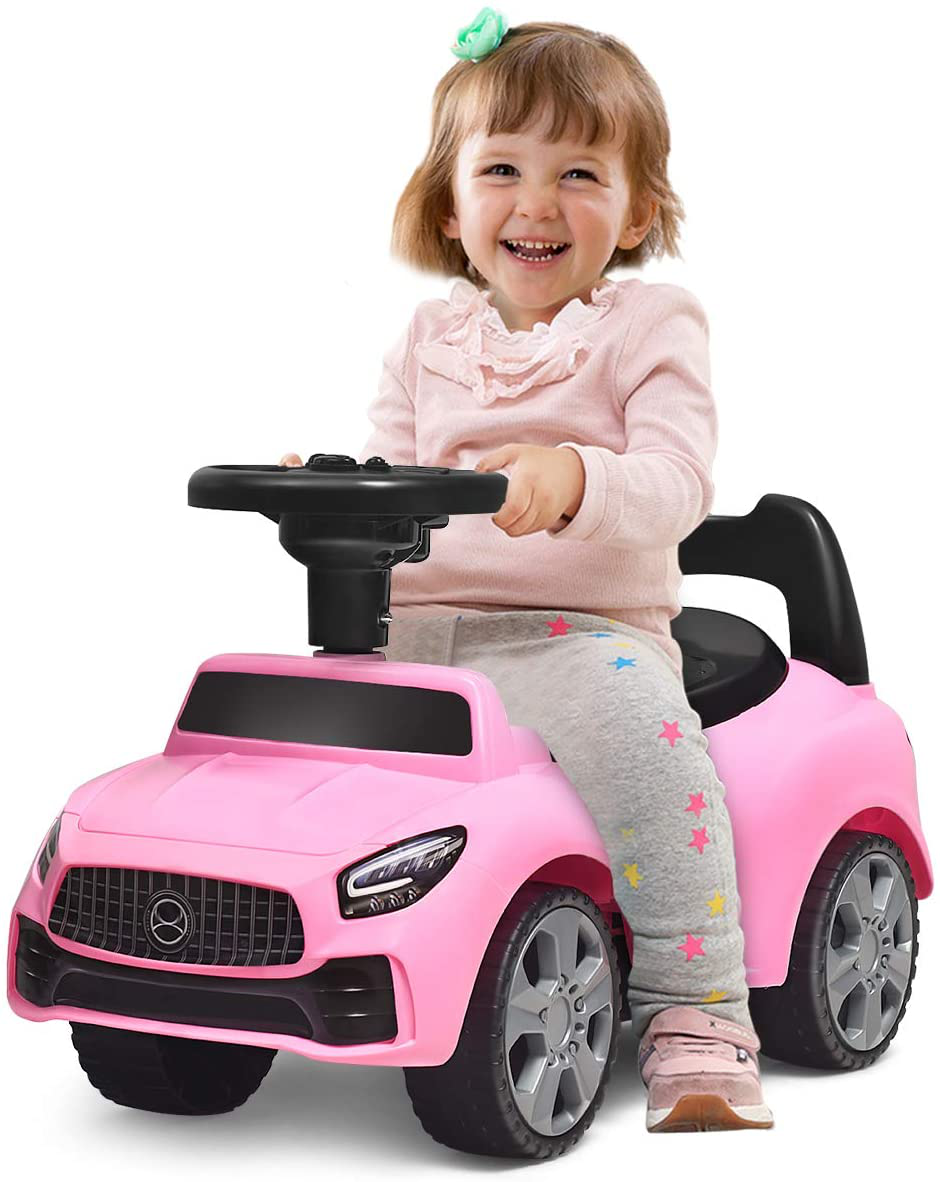 Carrito de Empuje para Niños con Bocina y Almacenamiento Musical