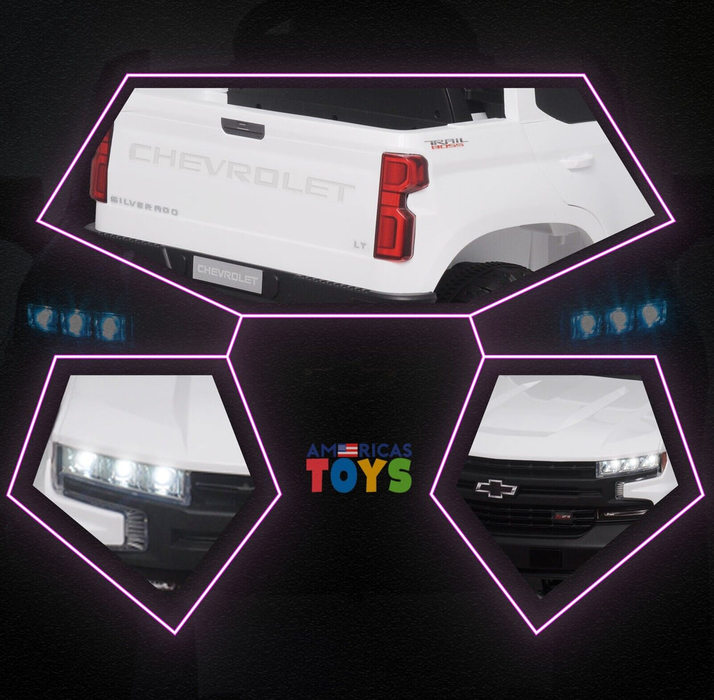 Chevrolet 12V R/C Truck with Suspension Wheels - Available in Multiple Colors
