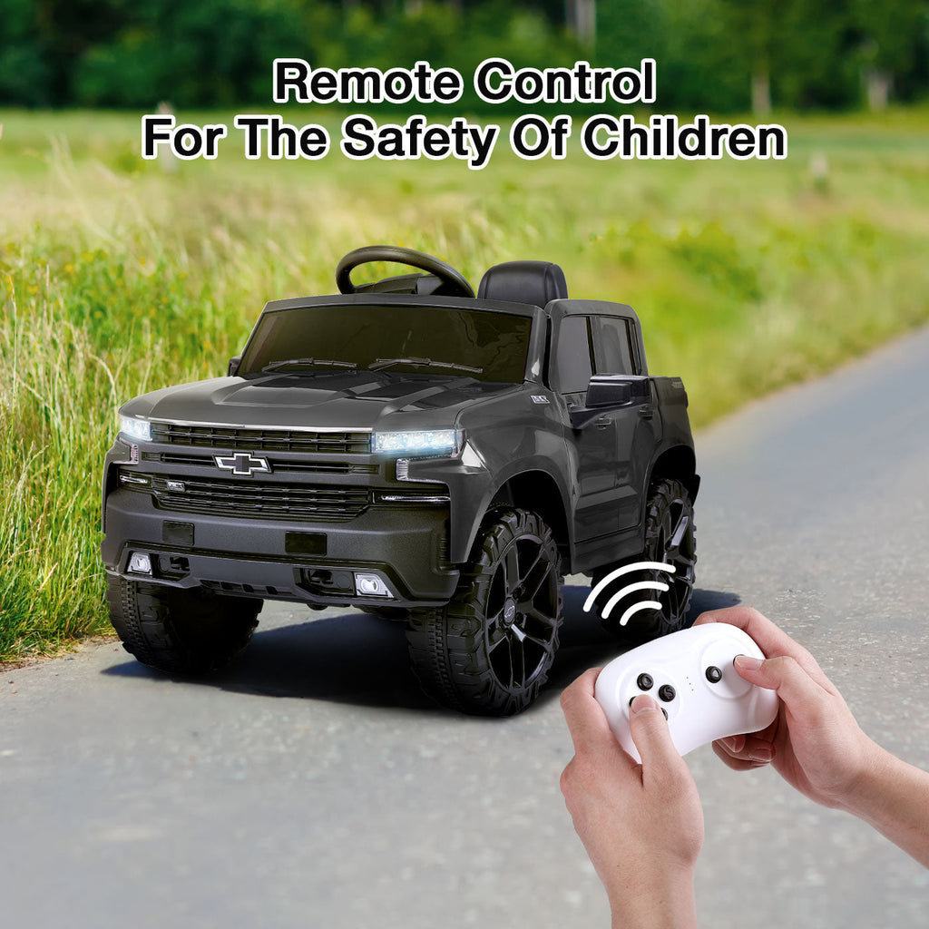 Chevrolet Silverado 12V Kids Electric Ride On Car with Remote Control