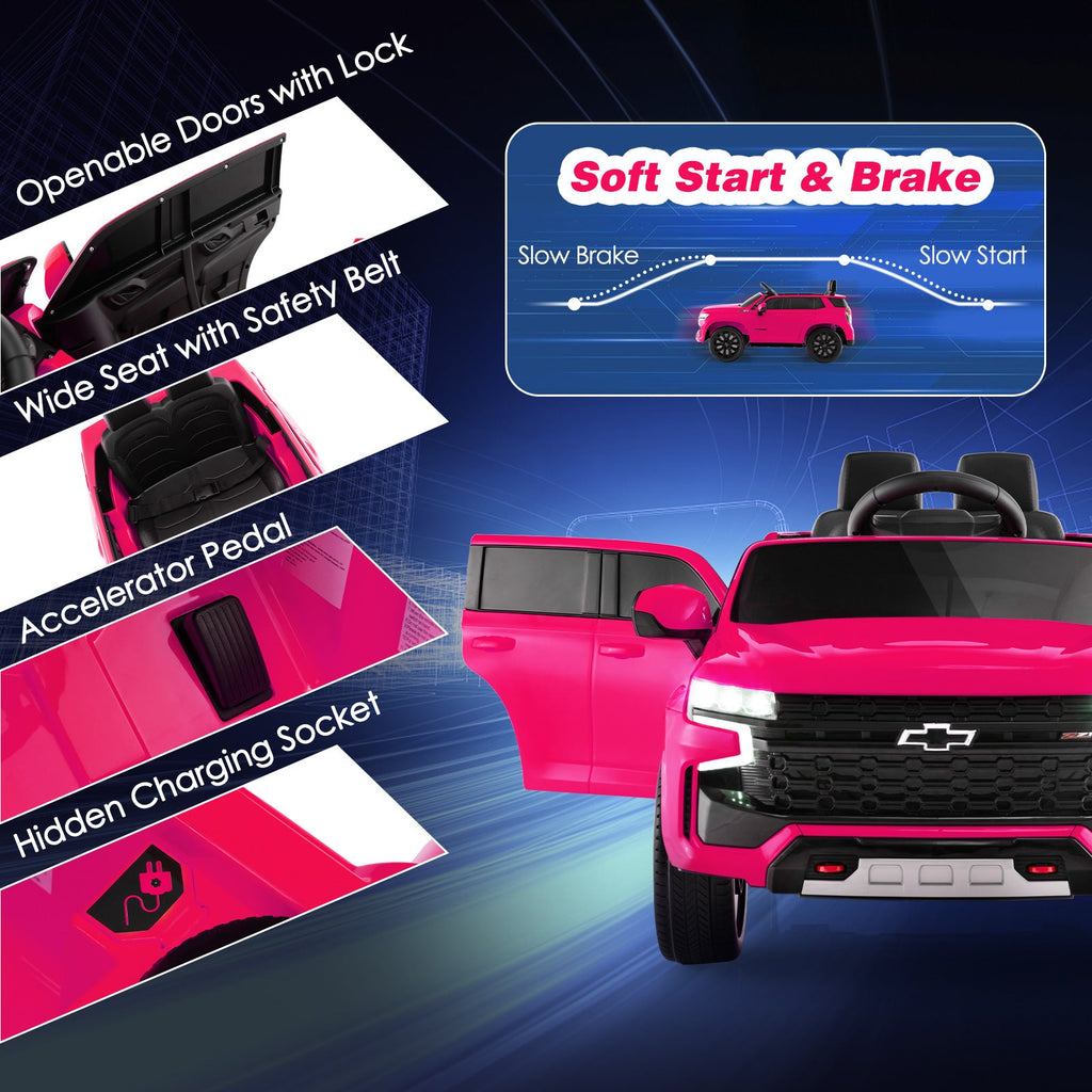 Chevrolet Tahoe 12V Electric Ride-On Truck for Kids with Remote Control, Lights, and Music