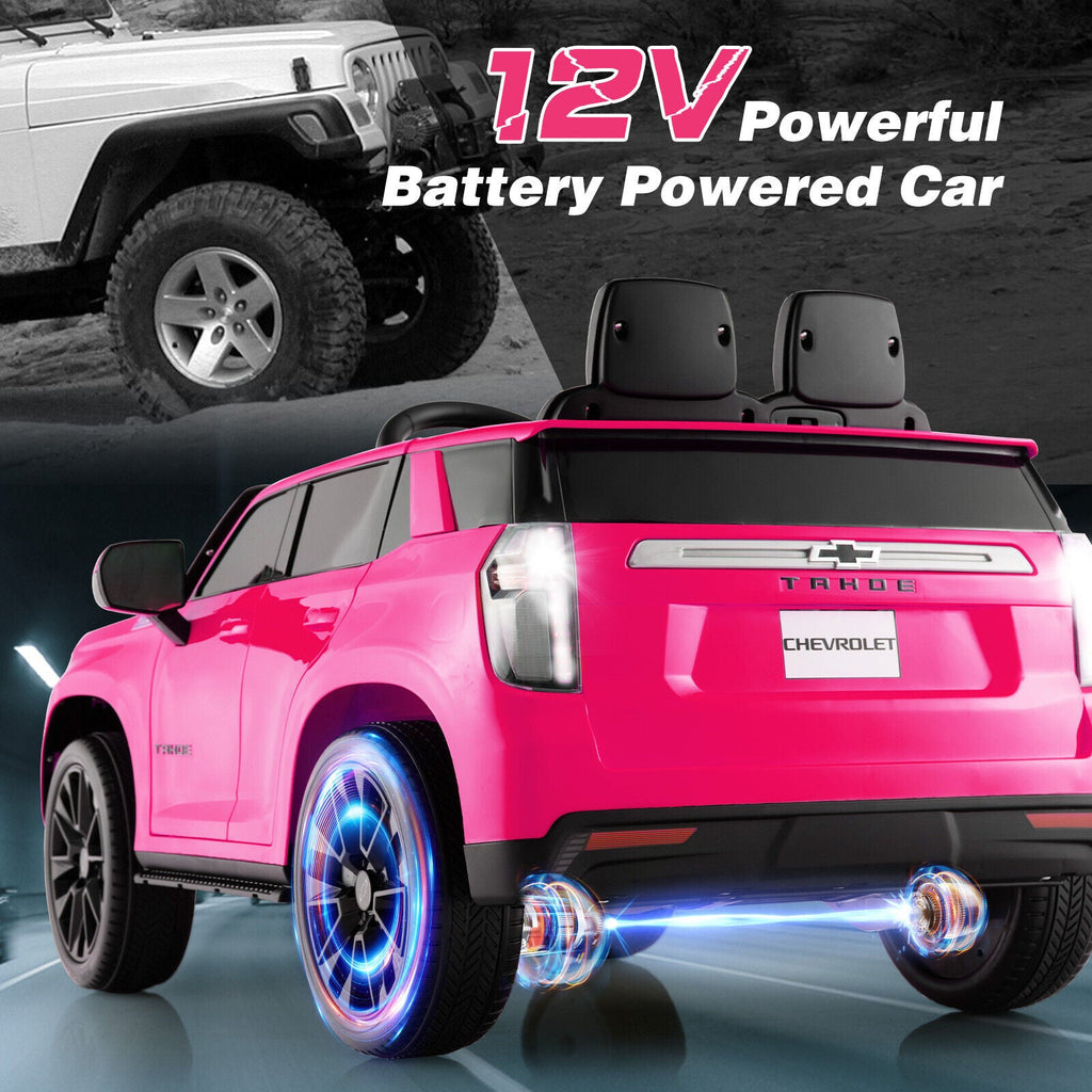 Chevrolet Tahoe Electric Ride-On Truck for Kids with Remote Control, Lights, and Music - 12V