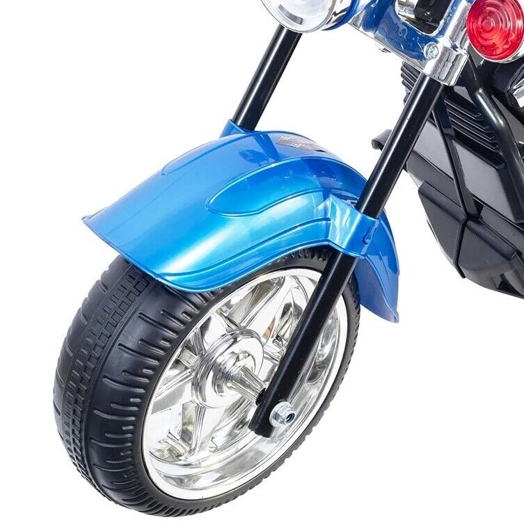 Chopper Style 3-Wheel Electric Motorcycle for Kids - Powered by 6V Battery