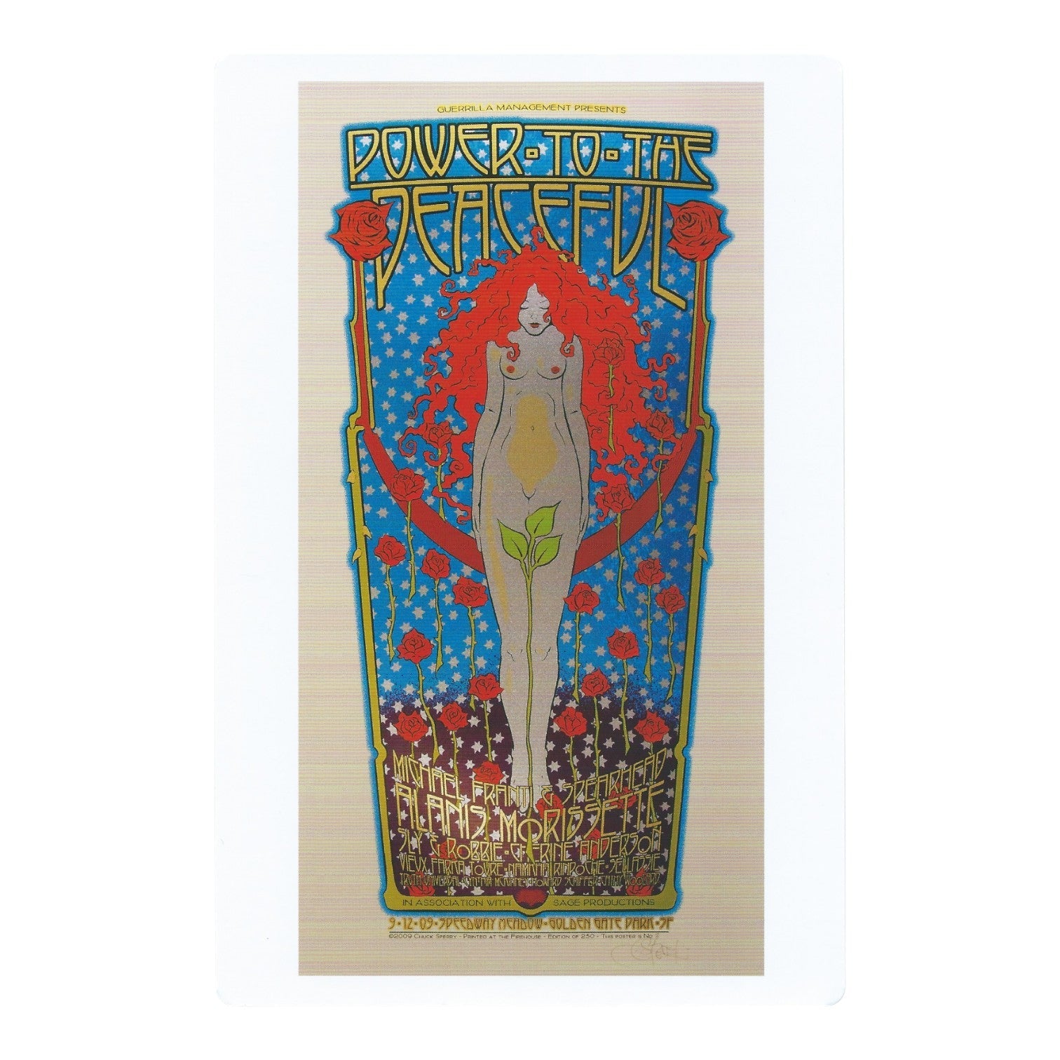 Chuck Sperry Power to the Peaceful 2009 Art Card