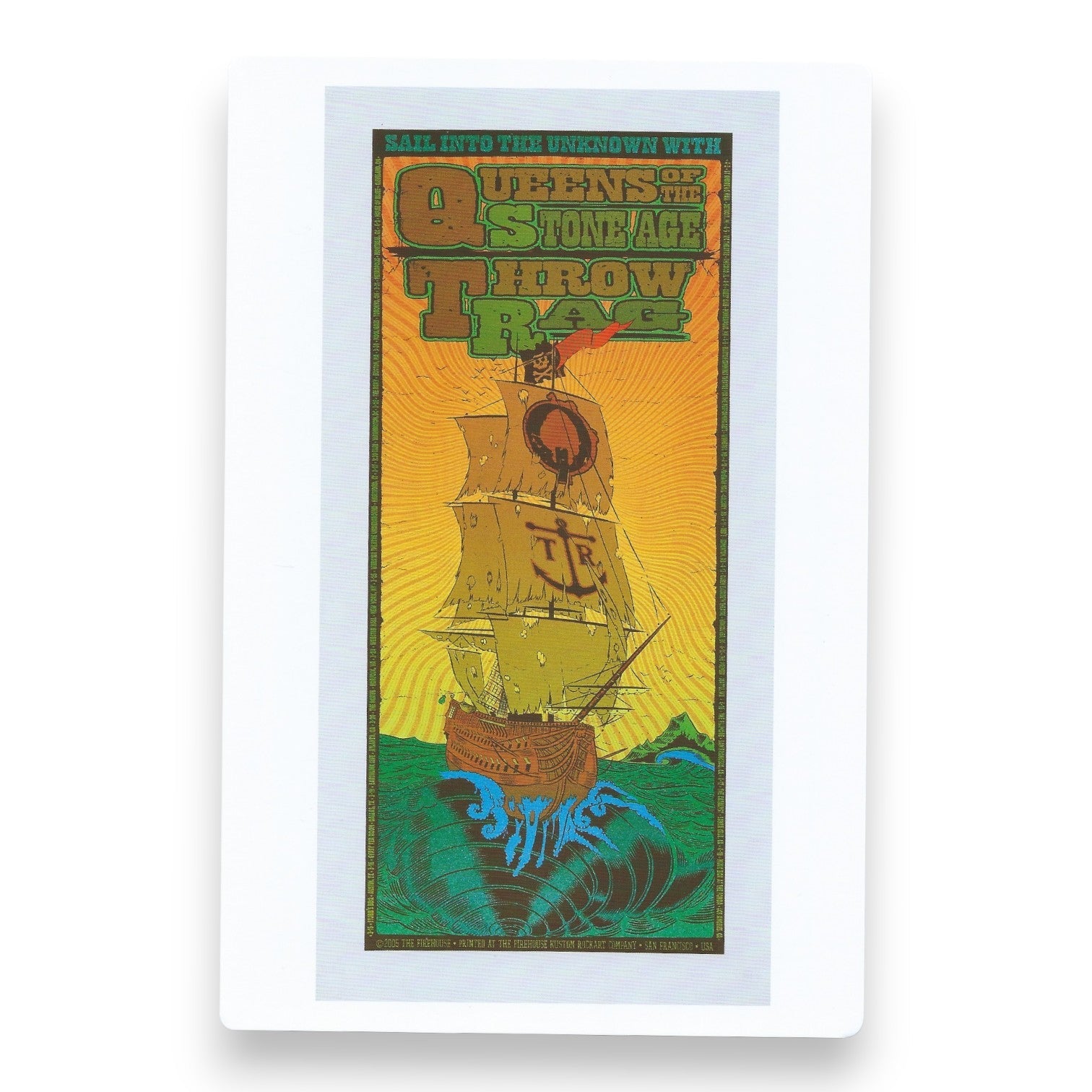 Chuck Sperry Queens of the Stone Age / Throw Rag 2005 Art Card