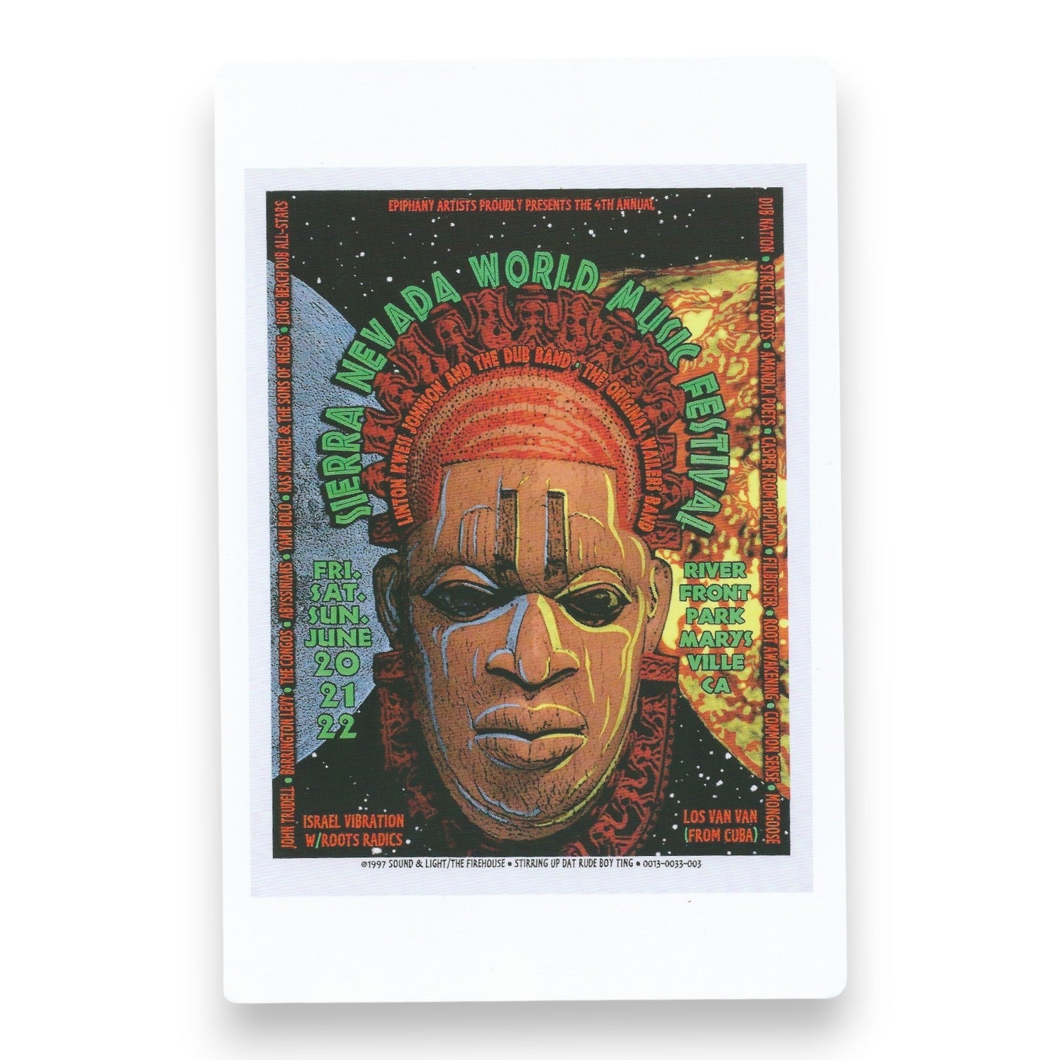 Chuck Sperry Sierra Nevada World Music Festival 1997 Art Card