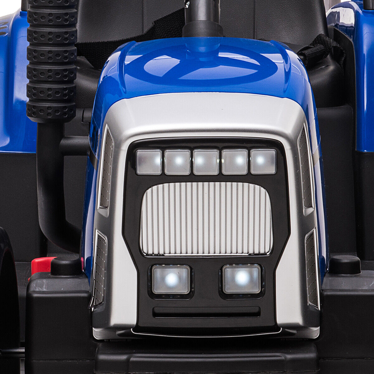 CLARFEY 12V Ride-On Tractor with Trailer and Remote Control for Kids - Music and Fun Included!