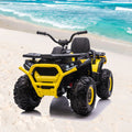 CLARFEY Electric Kids ATV Quad Car with MP3 Player and 4WD Motorized Drive