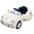 Classic Beige Remote Control Ride On Sports Car for Kids by Lil Rider