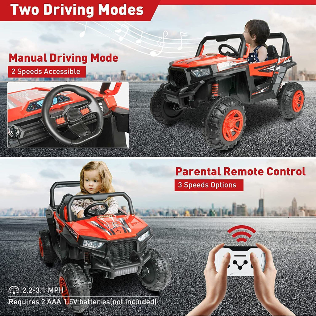 COLOR TREE 12V Electric Ride-On Truck with RC Control, Music & Lights - Perfect Gift for Kids