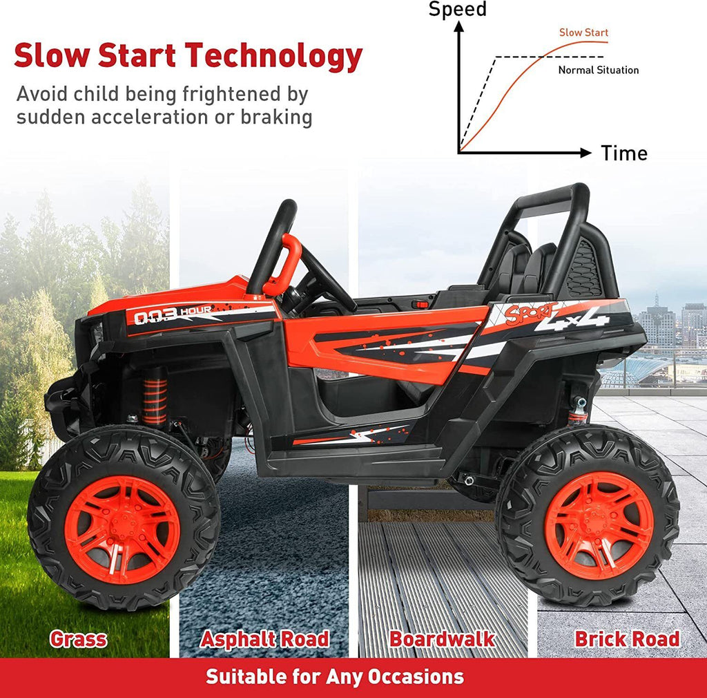 COLOR TREE 12V Electric Ride-On Truck with RC Control, Music & Lights - Perfect Gift for Kids