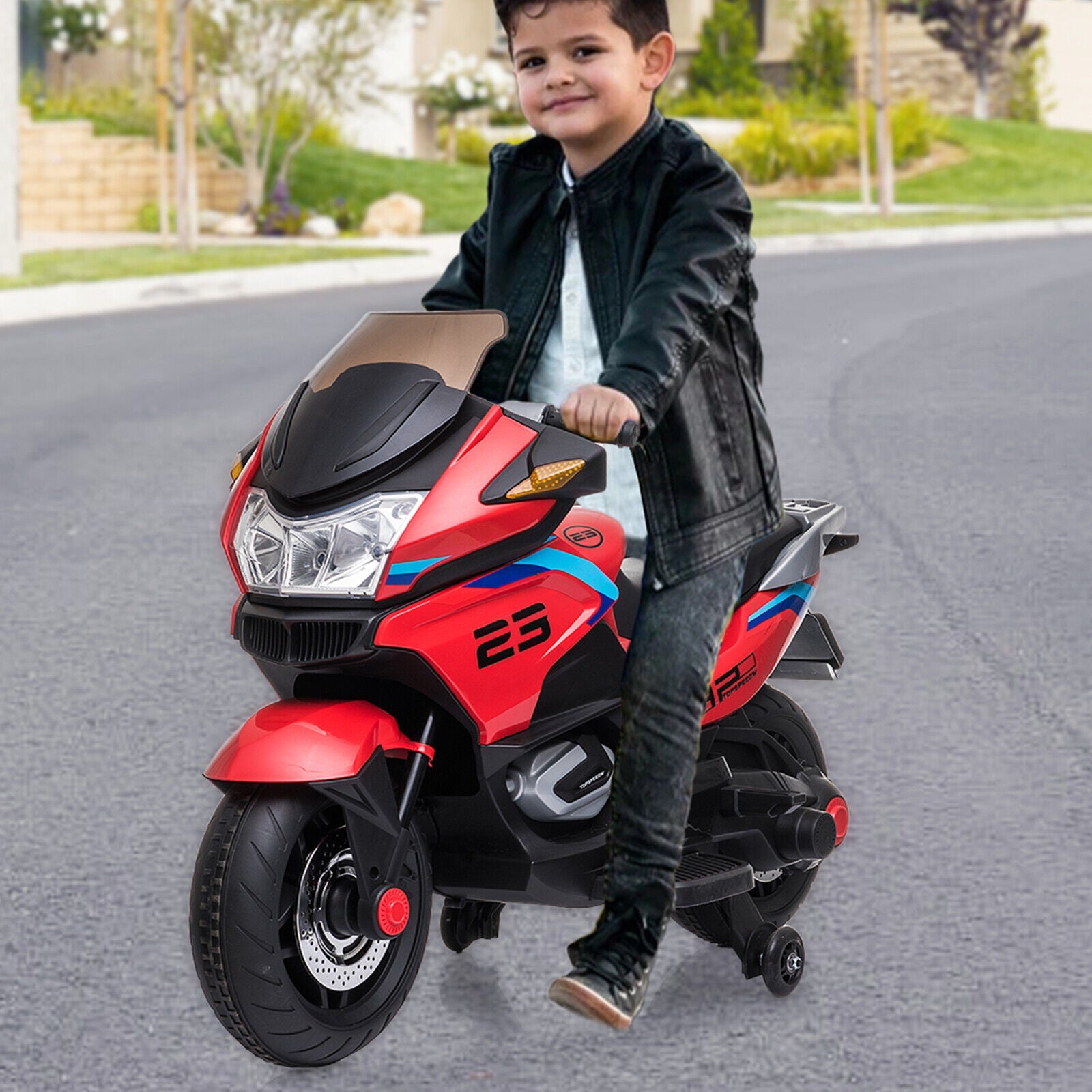 COLOR TREE Kids 12V Electric Motorcycle with Music and Battery Power - Perfect Ride On Car Gift