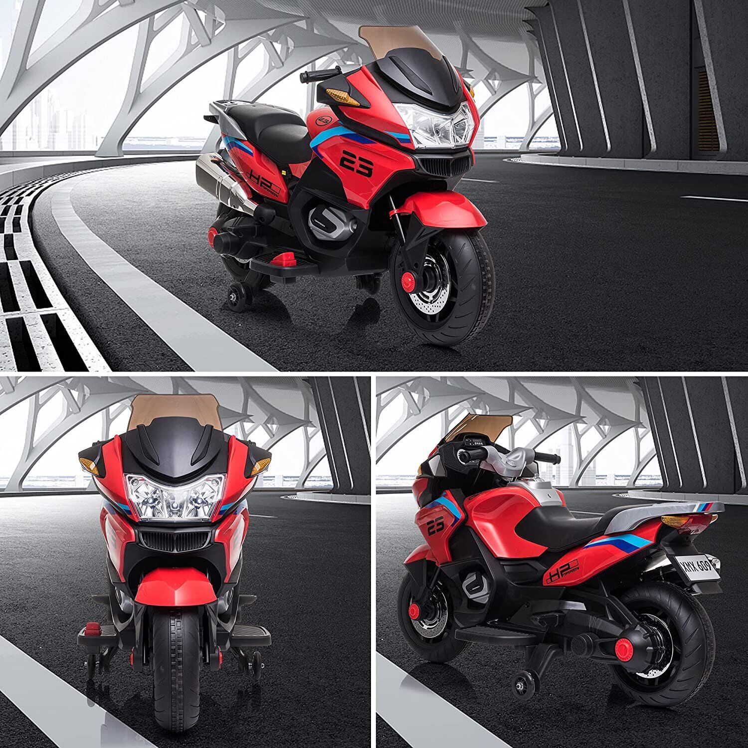 COLOR TREE Kids 12V Electric Motorcycle with Music and Battery Power - Perfect Ride On Car Gift