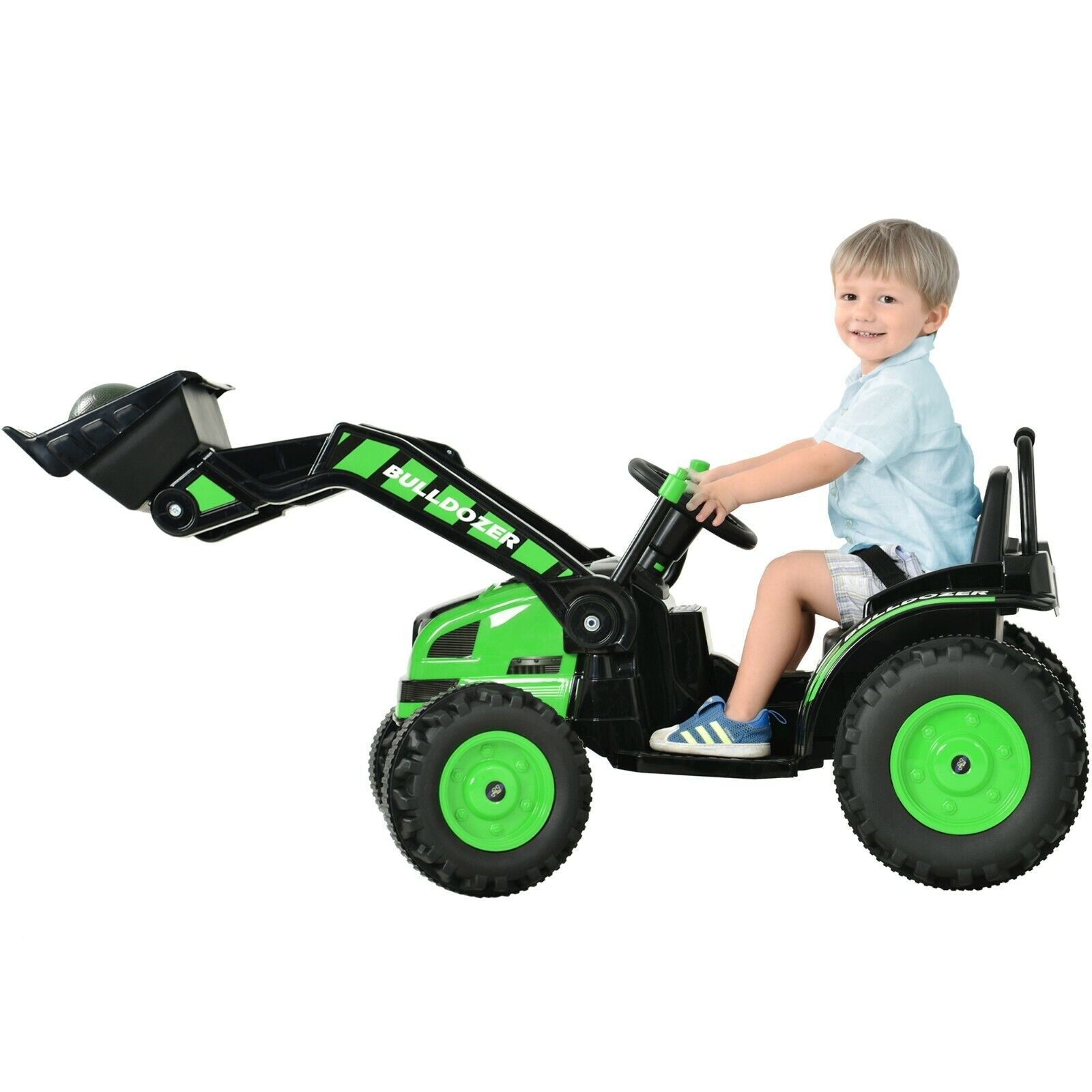 Construction Bulldozer Ride-On Toy for Toddlers - Fun and Durable Ride-On Car