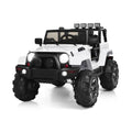 Costway 12V Kids Ride On Truck Car with Remote Control, MP3 Music, and LED Lights in White