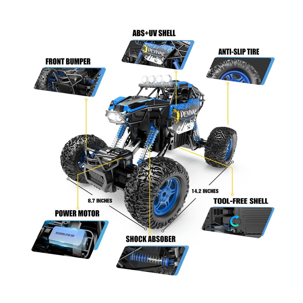 CROBOLL 1:12 RC Car for Boys with Lifting Function and 4WD