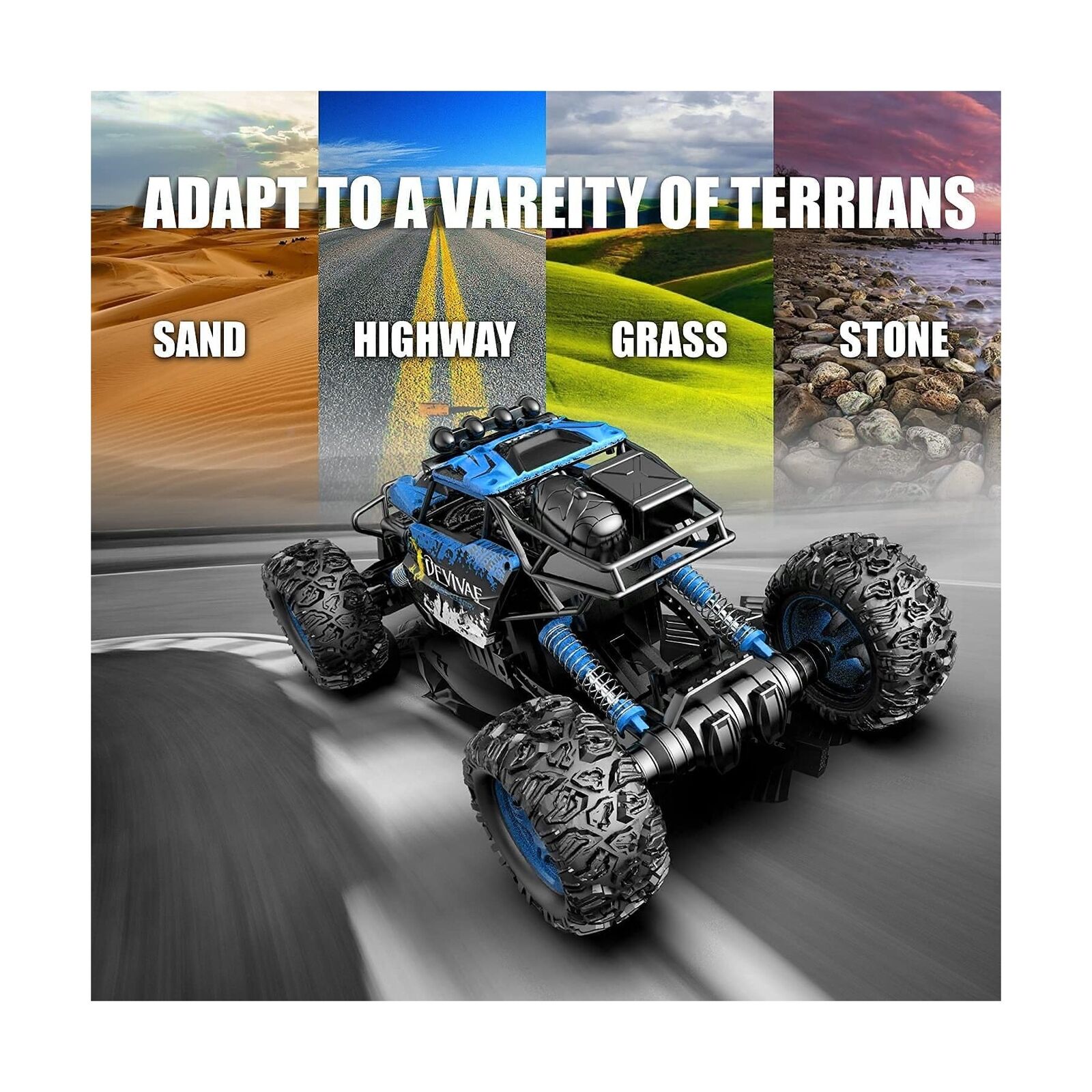CROBOLL 1:12 RC Car for Boys with Lifting Function and 4WD