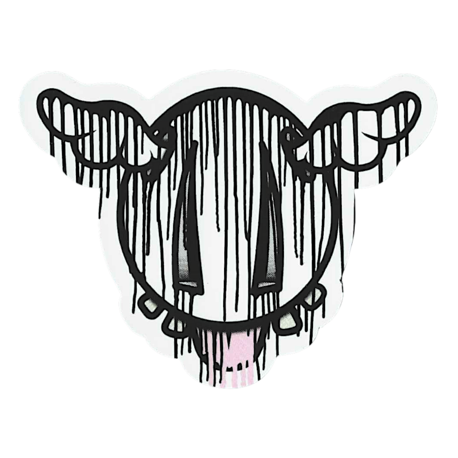 D*Face D*Dog (Drip) Sticker - Small