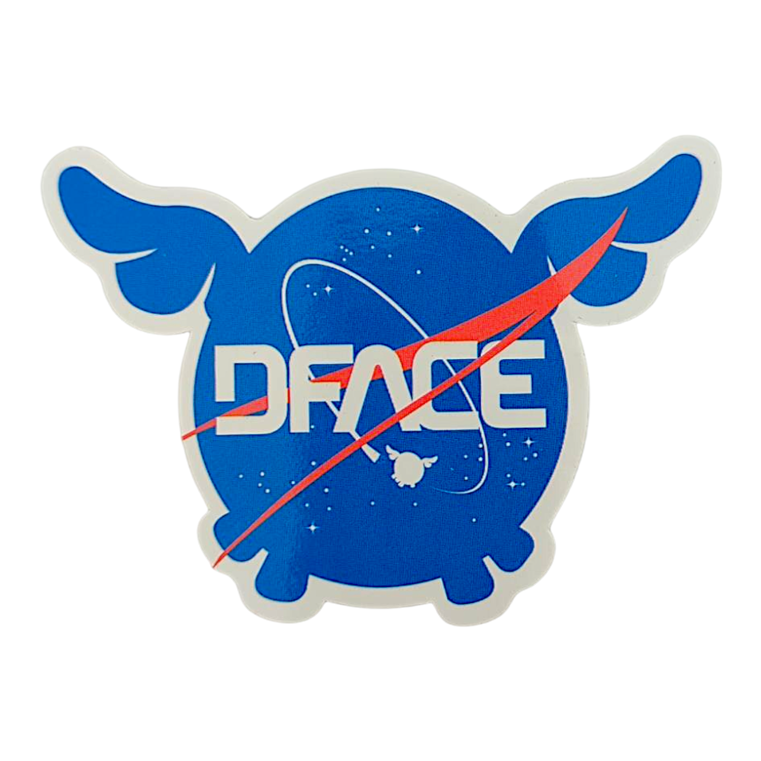D*Face D*Dog (NASA) Sticker