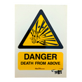 D*Face Danger Death from Above Sticker