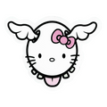D*Face Hello Kitty D*Dog Sticker