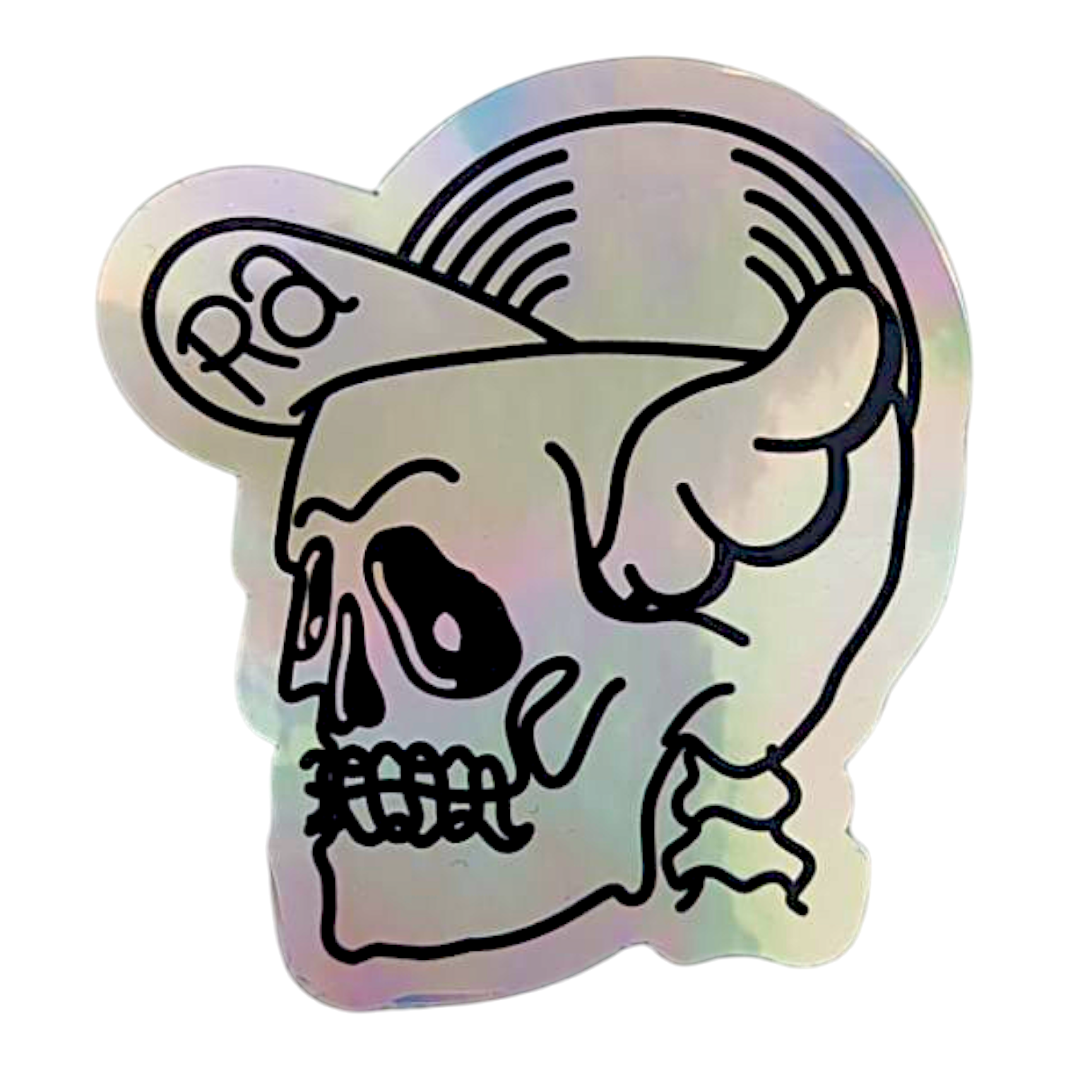 D*Face RA Skull Holographic Sticker