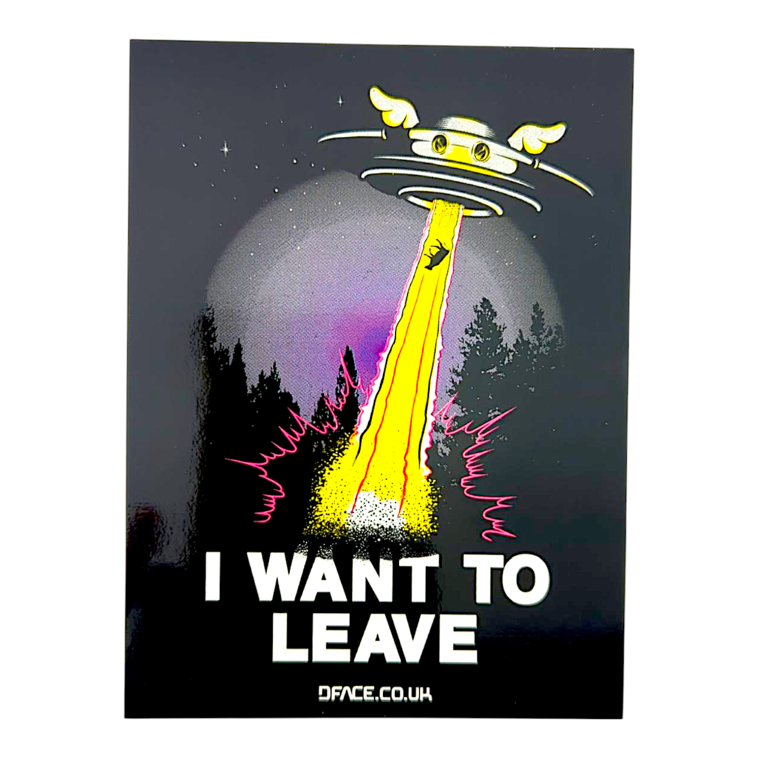 D*Face I Want To Leave Sticker