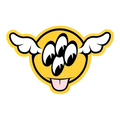 D*Face Four-Eyed D*Dog (Yellow) Sticker