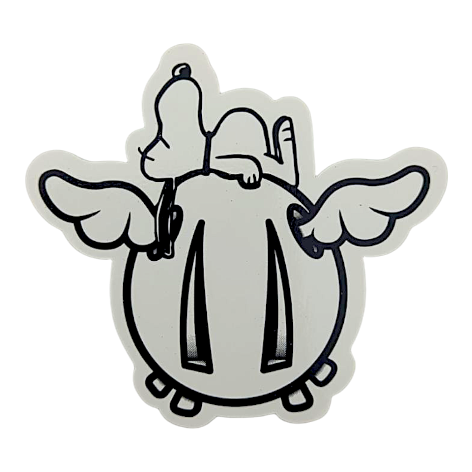 D*Face Snoopy Laying on D*Dog Sticker
