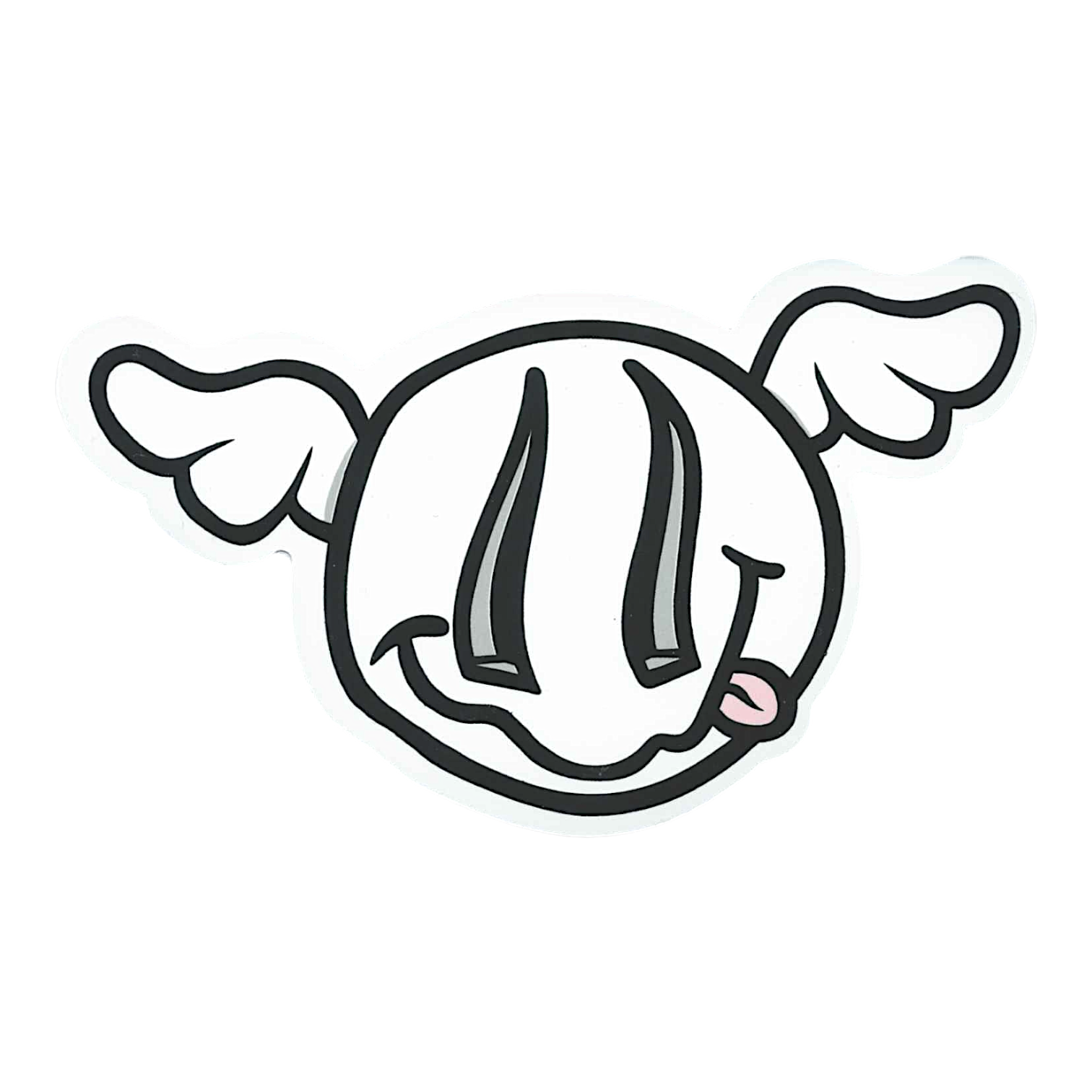D*Face Squiggle Smile D*Dog Sticker