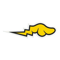 D*Face Winged Lightening Bolt Sticker