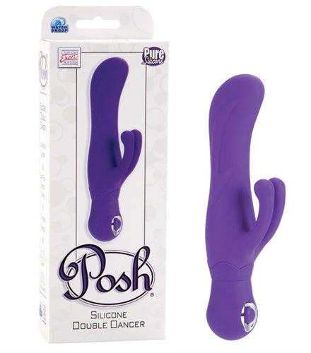 Posh Silicone Double Dancer Personal Massager - Purple