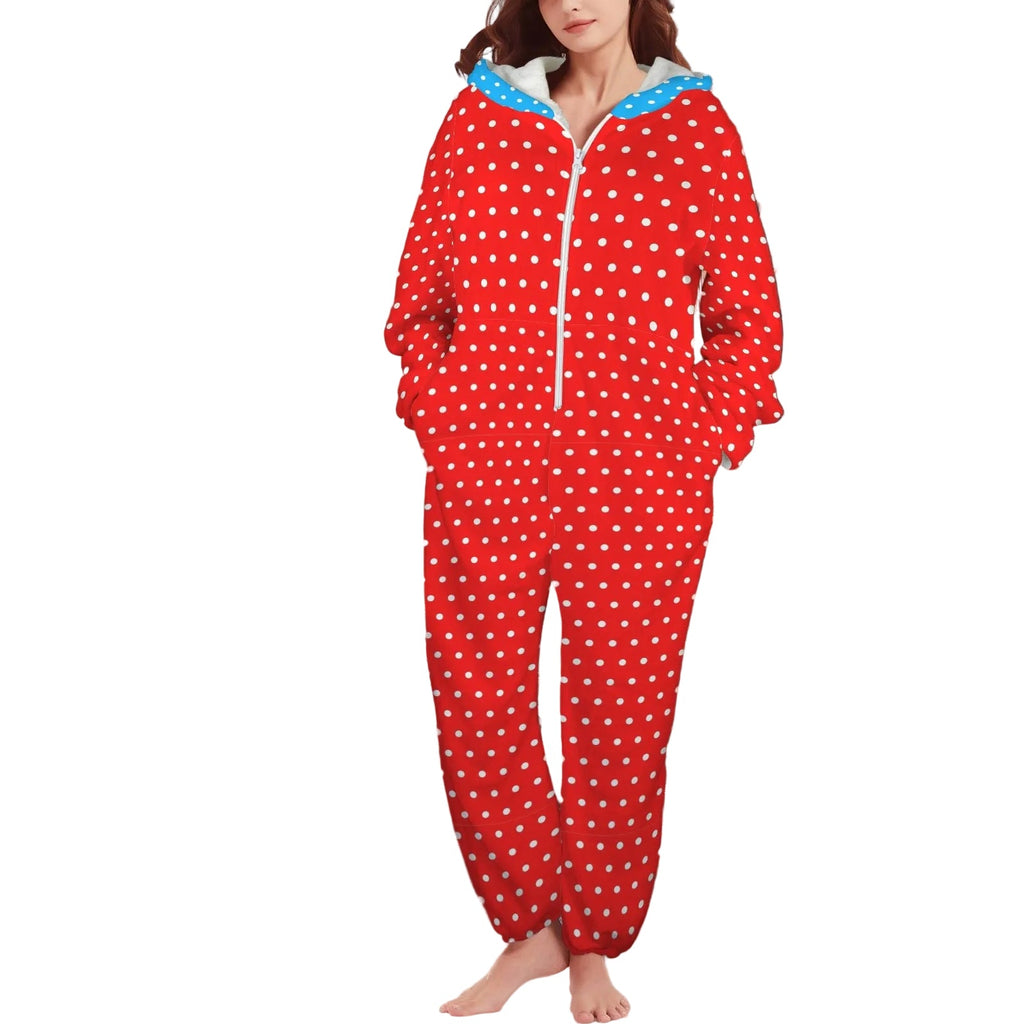 Candy Pop Polka Unisex Plush CozySuit