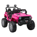 DAKOTT 12V Electric Off Road Ride On Truck with Remote Control for Kids - Pink