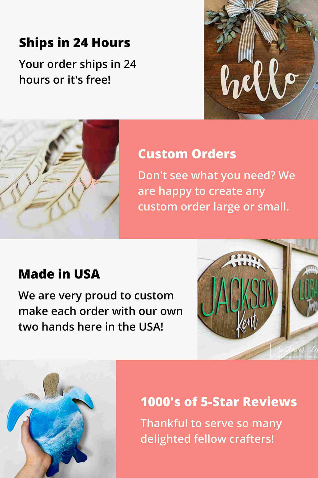 Unfinished Wood Block Letter O - Craft - up to 46" DIY