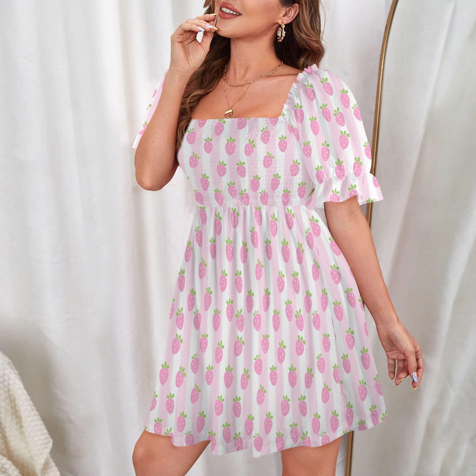 Pretty Strawberries Sweetheart Dress