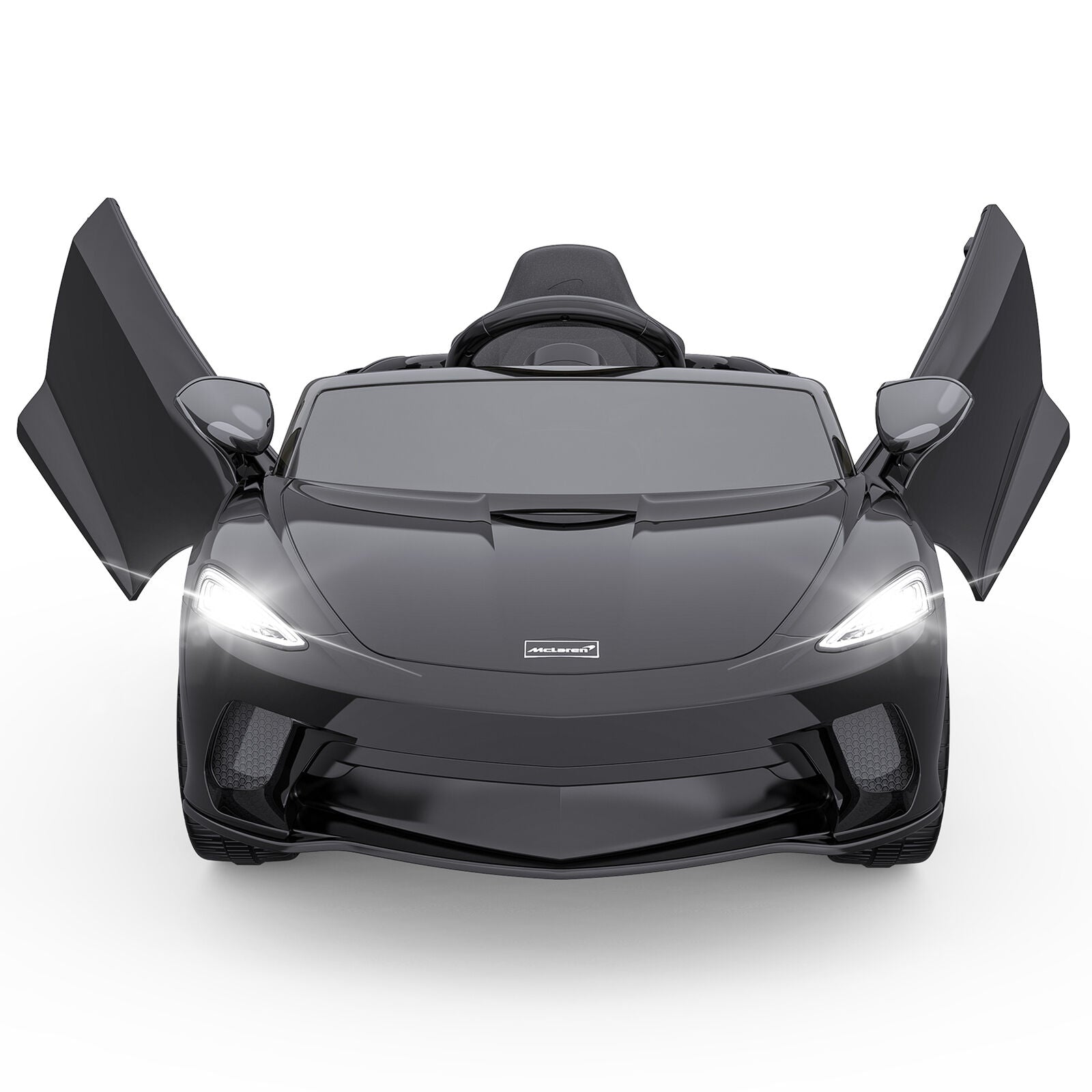Double Door 12V Electric Ride-On Car for Kids with 2 Speed Options