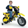 Drift ZX 12V Kids Dirt Bike Ride-On Motorcycle with Training Wheels - Suitable for Ages 3 and Up