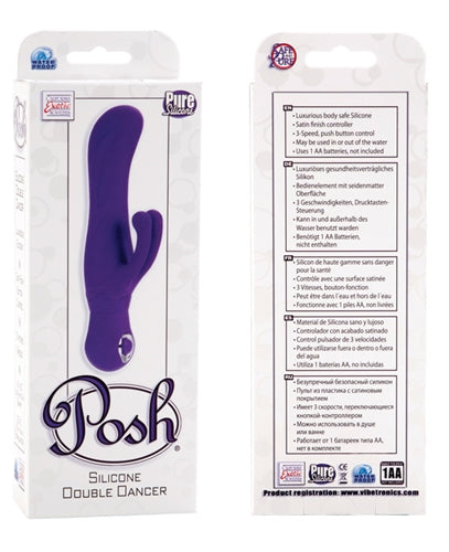 Posh Silicone Double Dancer Personal Massager - Purple
