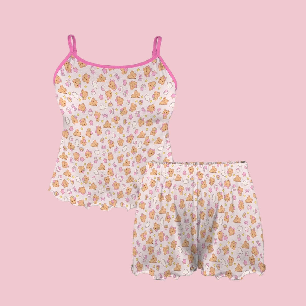 Bearly Adorable Ruffle Jammies Set